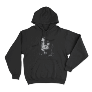 Petal Portrait Unisex Hoodie Black