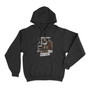 Yes And Collage Unisex Hoodie Black