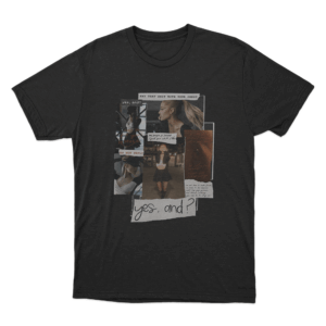 Yes And Collage Unisex T Shirt Black